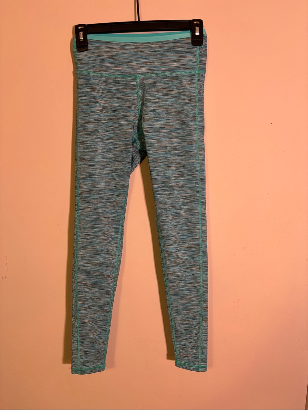 Tek Gear Ultrastretch Blue Heathered Athletic Leggings Size Small